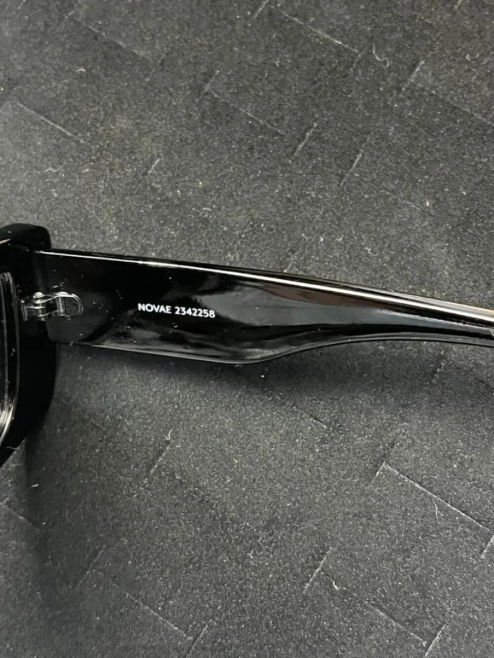 AIRE Novae Rectangular Sunglasses Black Frame Smoke Lens Slim